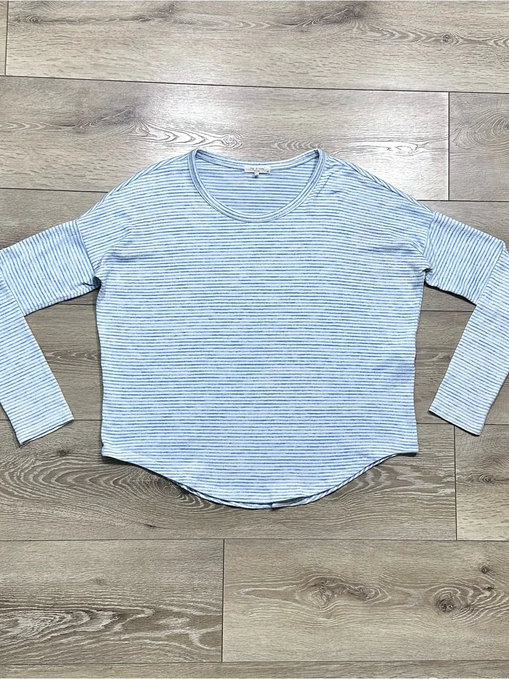 Rag & Bone Knit Striped Long Sleeve Shirt